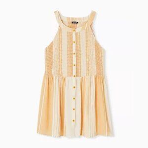 Torrid | Tank Top Button Down Babydoll Blouse | Size 00/L